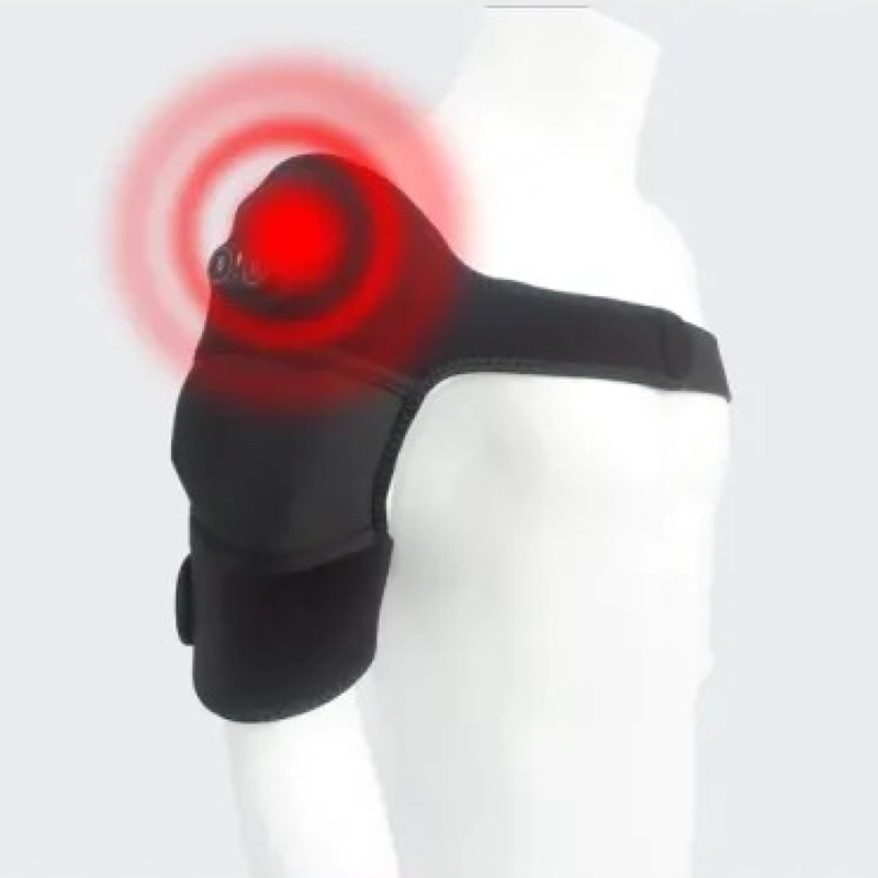 Heated massage for the shoulders